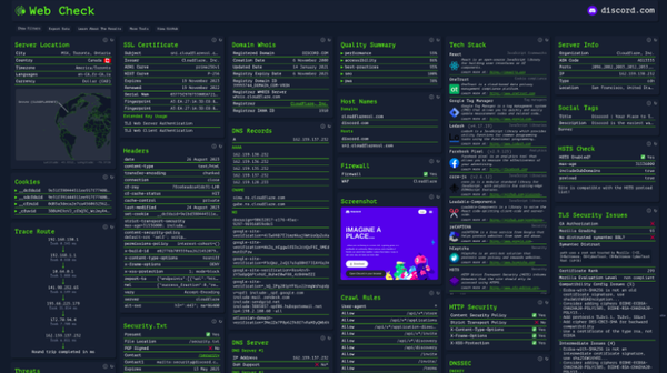 WebCheck: A Comprehensive Website Analysis Tool